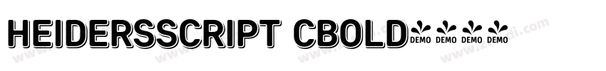HeidersScript CBold字体转换